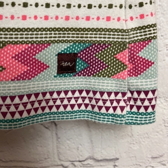 Tea Collection Catamarca Puff Sleeve Henley Dress - Picture 7 of 11